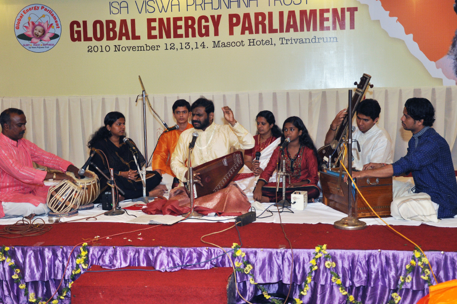 Ramesh Narayan performs at Global Energy Parliament 2010