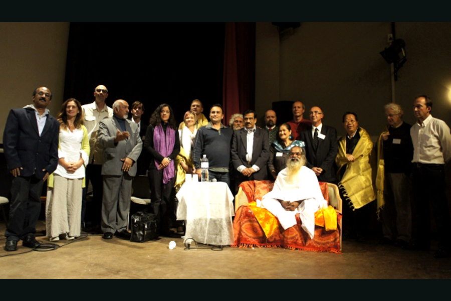 Members at GEP 2012 with Swami Isa